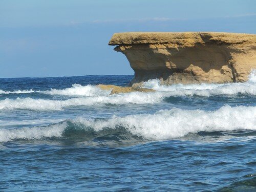 La c�te sur l'�le de Malte